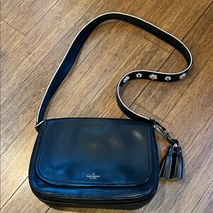 Kate Spade Black Crossbody Bag with Tassel